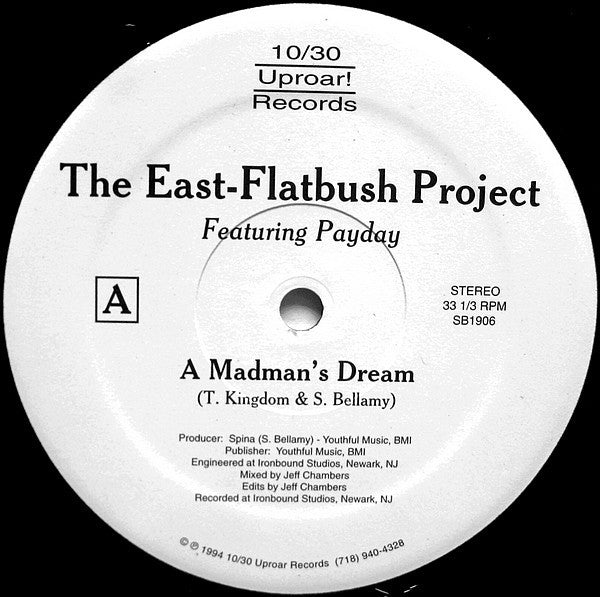 East Flatbush Project : A Madman's Dream / Can't Hold It Back (12")