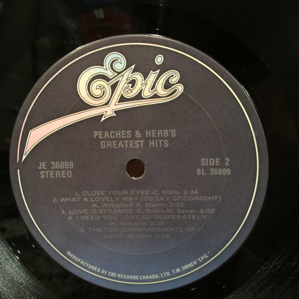 Peaches & Herb : Greatest Hits (LP, Comp)