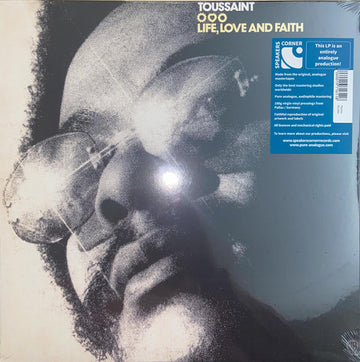 Allen Toussaint : Life, Love And Faith (LP, Album, RE, 180)