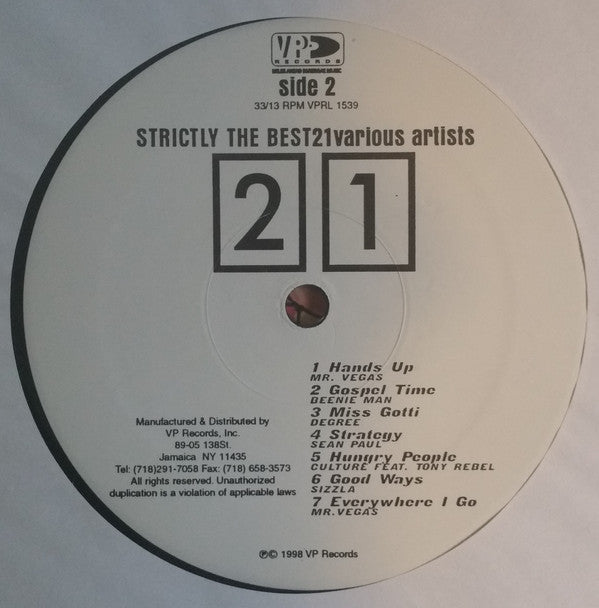 Various : Strictly The Best 21 (LP, Comp)