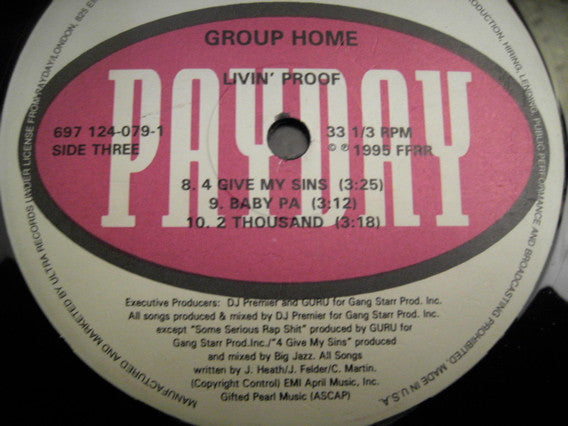 Group Home : Livin' Proof (2xLP, Album, RE)