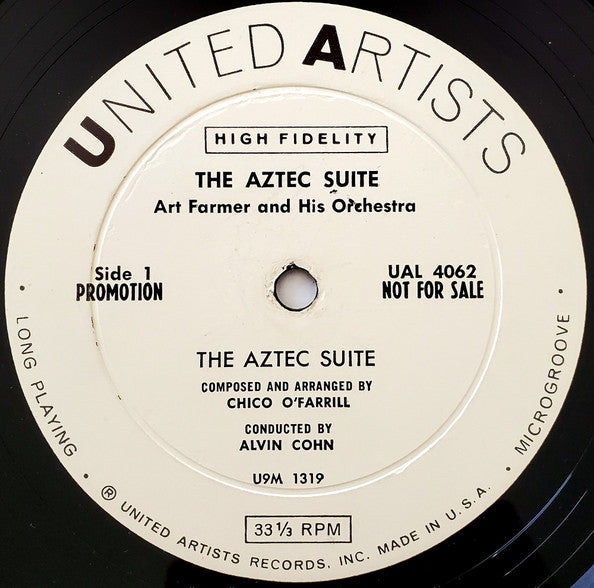 Art Farmer And His Orchestra : The Aztec Suite (LP, Album, Mono, Promo)
