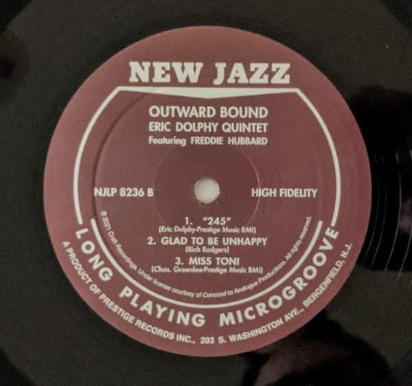 Eric Dolphy Quintet : Outward Bound (LP, Album, RM, RP, 200)