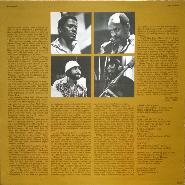 Andrew Hill Quartet : Divine Revelation (LP, Album)