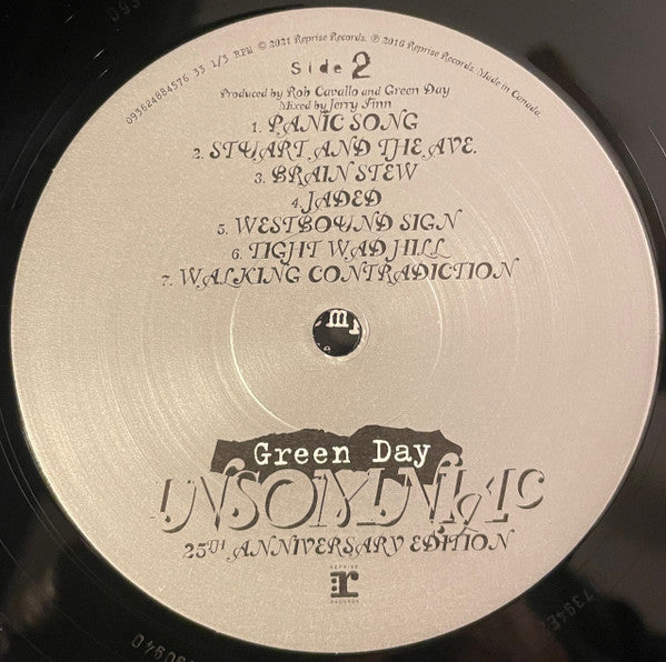 Green Day : Insomniac (LP, Album, RE, Mad + LP, S/Sided, Etch + Dlx, Ltd,)