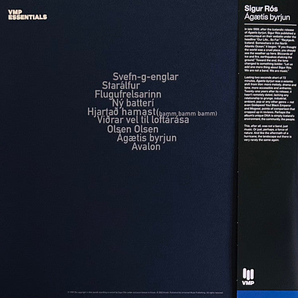 Sigur Rós : Ágætis Byrjun (2xLP, Album, Club, RE, RM, Blu)
