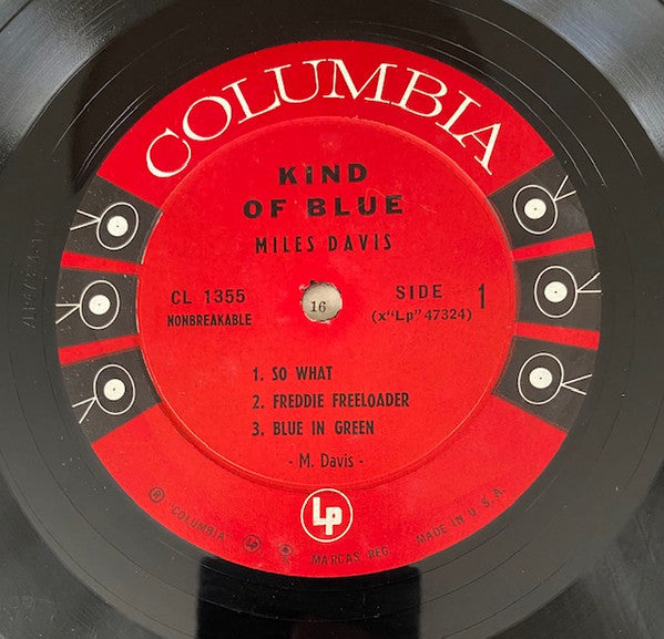 Miles Davis : Kind Of Blue (LP, Album, Mono, Ter)