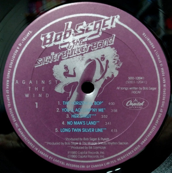 Bob Seger And The Silver Bullet Band : Against The Wind (LP, Album, Don)