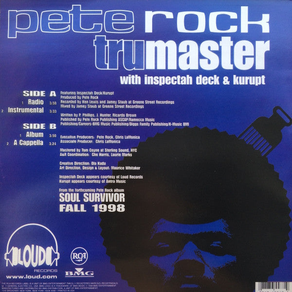 Pete Rock With Inspectah Deck & Kurupt : Tru Master (12")