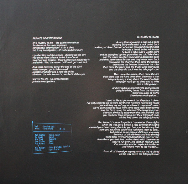 Dire Straits : Love Over Gold (LP, Album, RE, RM, RP, 180)