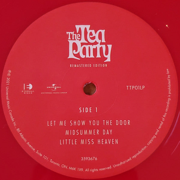 The Tea Party : The Tea Party (Remastered Edition) (2xLP, Album, RE, RM, Red)