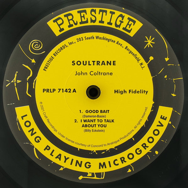 John Coltrane With Red Garland : Soultrane (LP, Album, Mono, Ltd, RE, RP, 180)