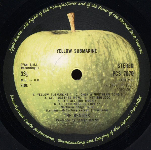 The Beatles : Yellow Submarine (LP, Album, RP)