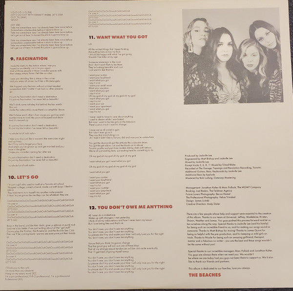 The Beaches (2) : Sisters Not Twins (The Professional Lovers Album) (LP, Comp, Whi)