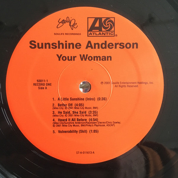 Sunshine Anderson : Your Woman (2xLP, Album)