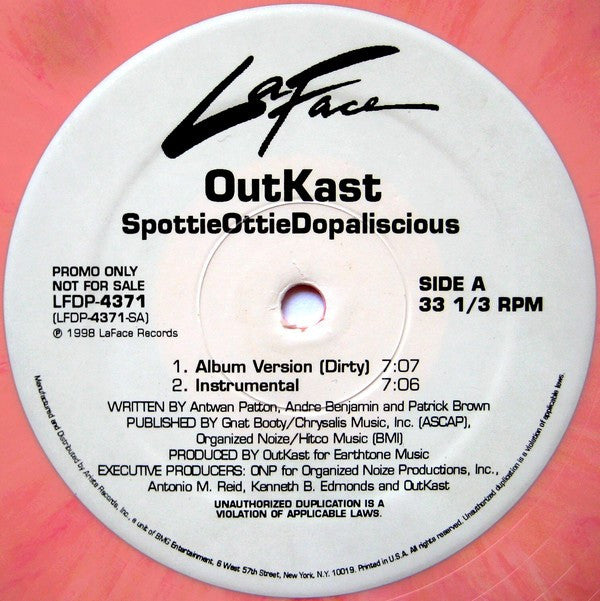 OutKast : SpottieOttieDopaliscious (12", Promo, Pin)
