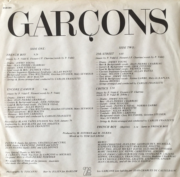 Garçons : Divorce (LP, Album, Ltd, Yel)