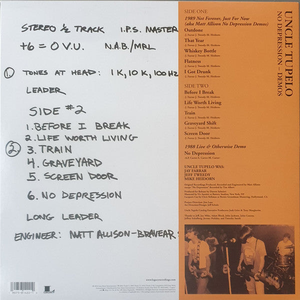 Uncle Tupelo : No Depression - Demos (LP, Album, RSD)