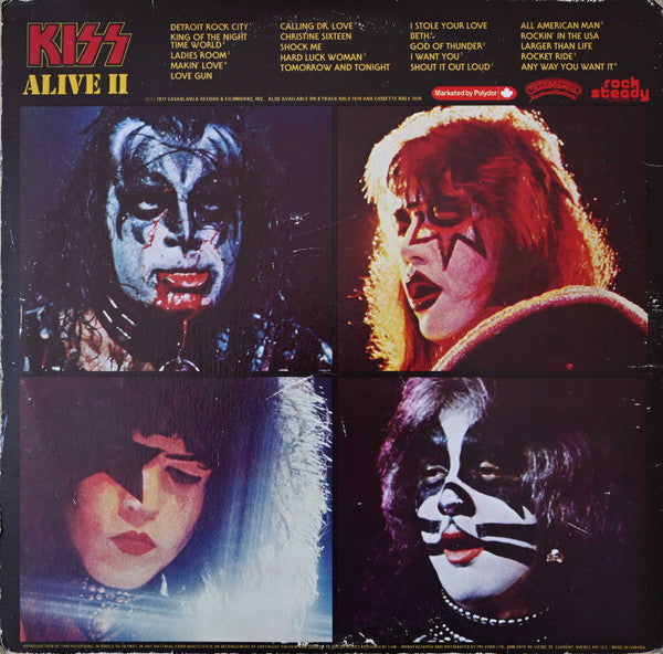 Kiss : Alive II (2xLP, Album, RE)