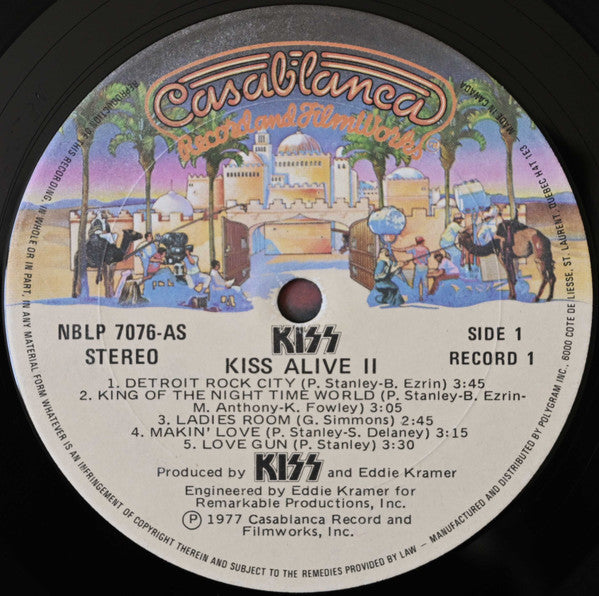 Kiss : Alive II (2xLP, Album, RE)