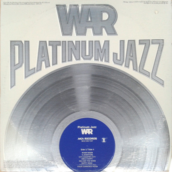 War : Platinum Jazz (2xLP, Album, Comp, Gat)