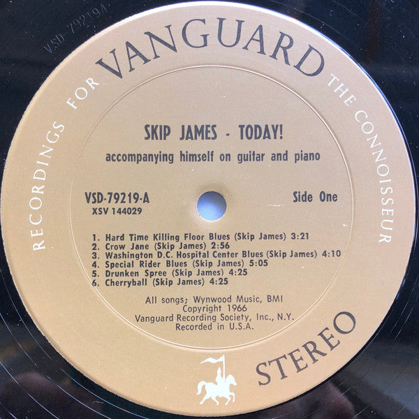 Skip James : Skip James Today! (LP, Album, RP, Pit)