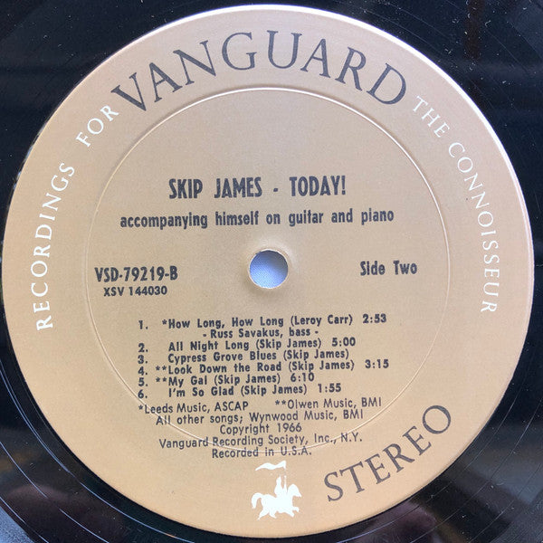 Skip James : Skip James Today! (LP, Album, RP, Pit)