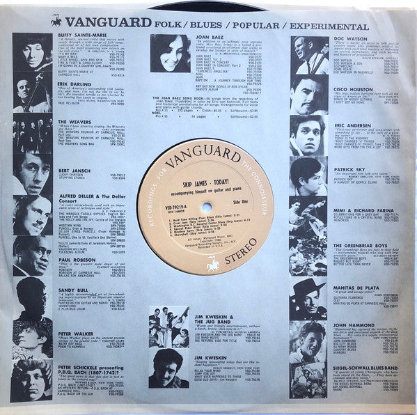 Skip James : Skip James Today! (LP, Album, RP, Pit)