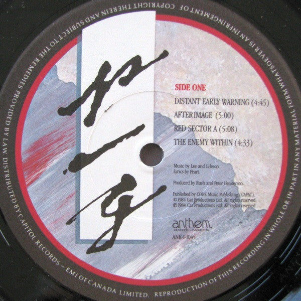 Rush : Grace Under Pressure (LP, Album)