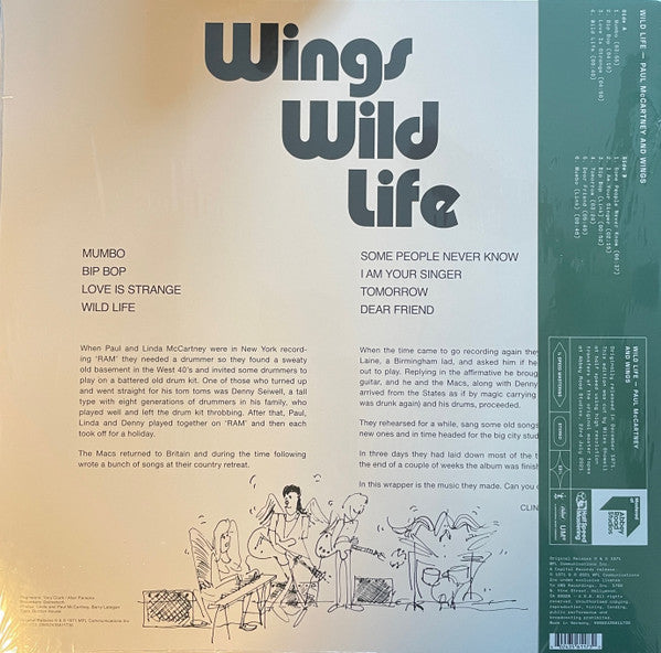 Wings (2) : Wild Life (LP, Album, Ltd, RE, RM, Hal)