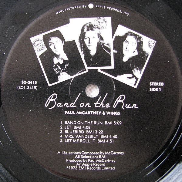 Wings (2) : Band On The Run (LP, Album)