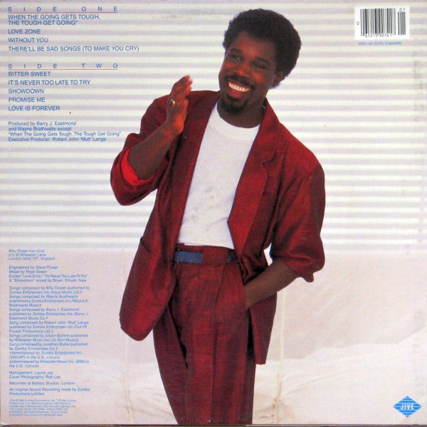 Billy Ocean : Love Zone (LP, Album)