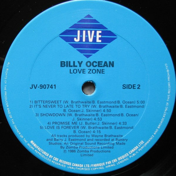 Billy Ocean : Love Zone (LP, Album)
