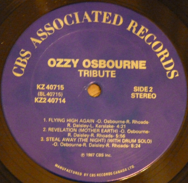 Ozzy Osbourne : Randy Rhoads Tribute (2xLP, Album)