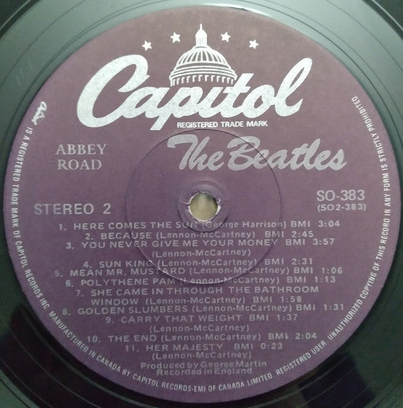 The Beatles : Abbey Road (LP, Album, RE)