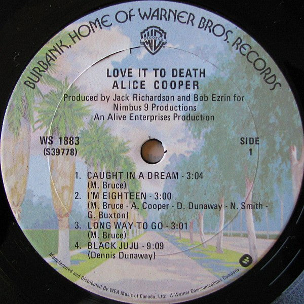 Alice Cooper : Love It To Death (LP, Album, RP, Gat)