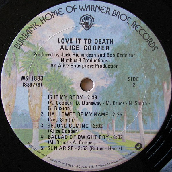 Alice Cooper : Love It To Death (LP, Album, RP, Gat)