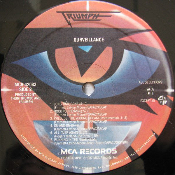 Triumph (2) : Surveillance (LP, Album)