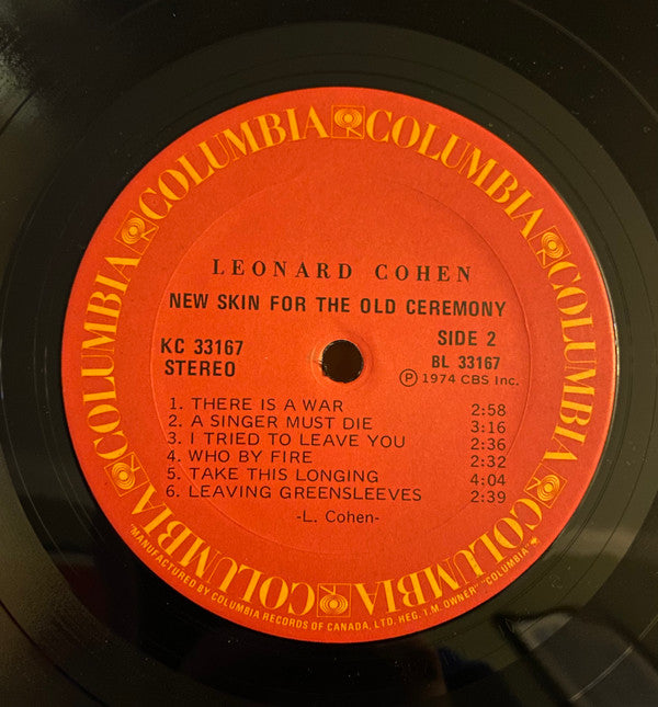 Leonard Cohen : New Skin For The Old Ceremony (LP, Album)