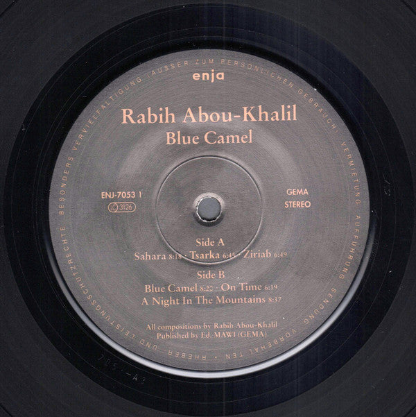 Rabih Abou-Khalil : Blue Camel (LP, Album, Ltd, 180)