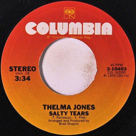 Thelma Jones : Salty Tears (7")