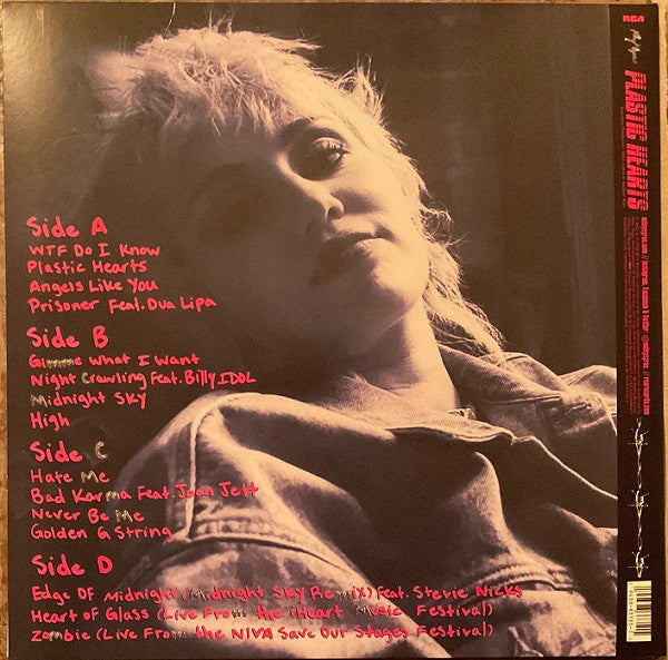 Miley Cyrus : Plastic Hearts (2xLP, Album, RP)