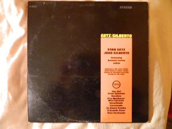 Stan Getz, João Gilberto , Featuring Antonio Carlos Jobim : Getz / Gilberto  (LP, Album, Gat)
