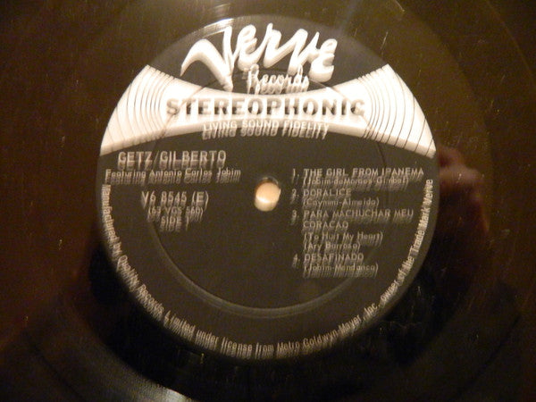 Stan Getz, João Gilberto , Featuring Antonio Carlos Jobim : Getz / Gilberto  (LP, Album, Gat)