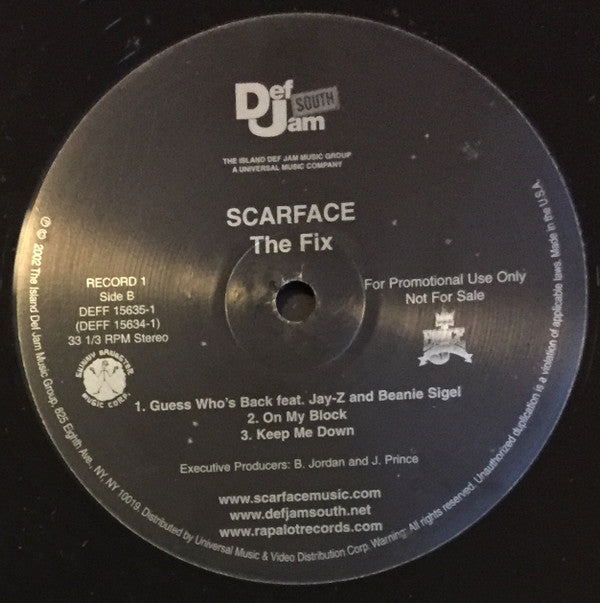Scarface (3) : The Fix (2xLP, Album, Promo, Cle)