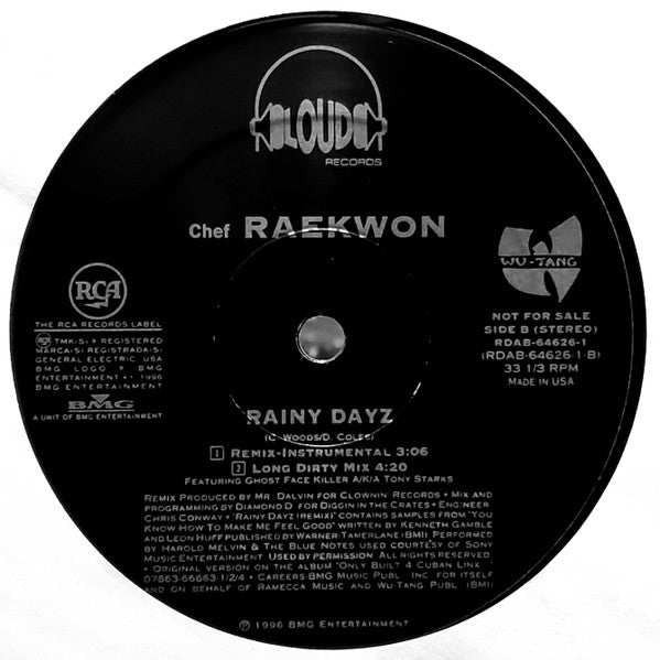 Raekwon : Rainy Dayz (12", Promo)