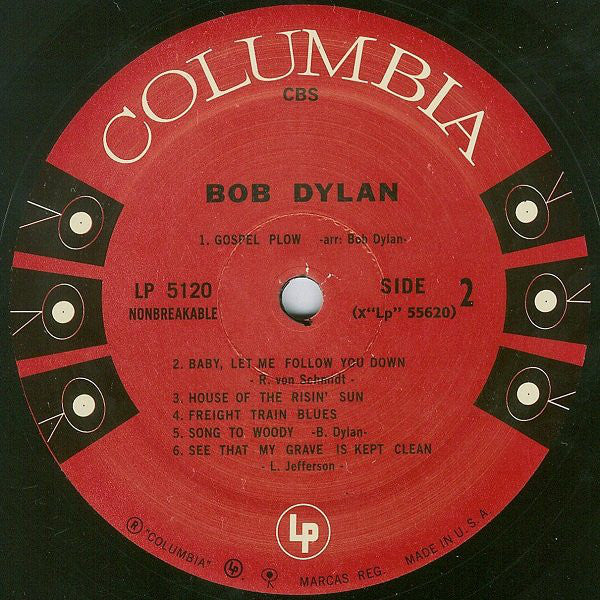Bob Dylan : Bob Dylan (LP, Album, Mono, RE, 180)