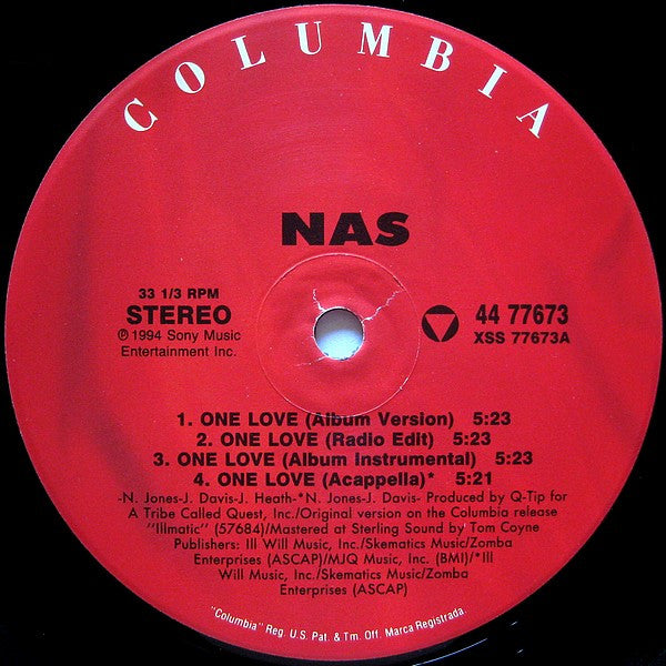 Nas : One Love (12")