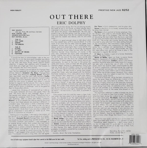 Eric Dolphy : Out There (LP, Album, Ltd, RE, RP, 180)