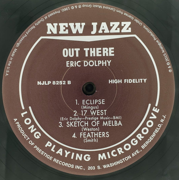 Eric Dolphy : Out There (LP, Album, Ltd, RE, RP, 180)